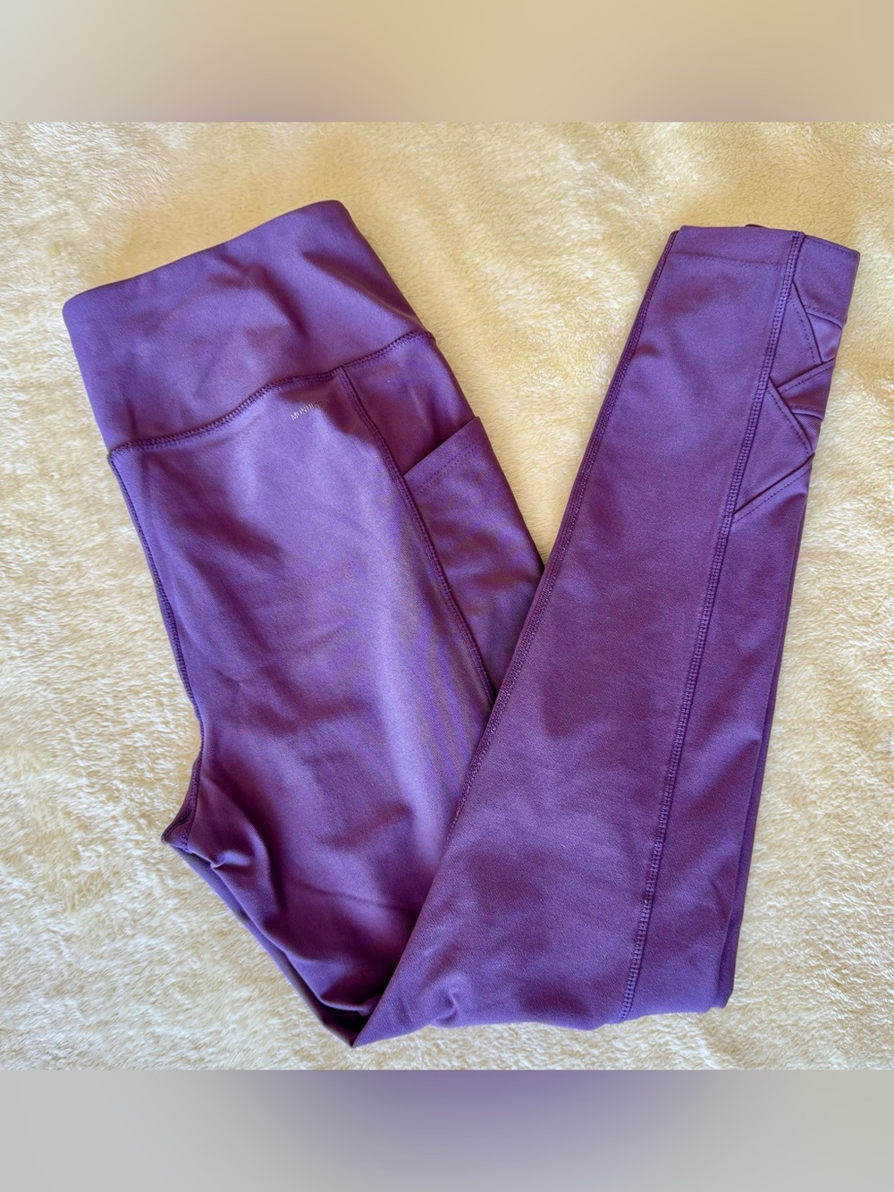 Mondetta Purple Performance Luxury Leggings with Side Pockets, medium
